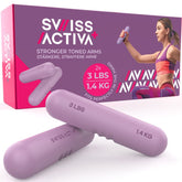 Swiss Activa+ 3 lbs Dumbbells for Women Set of 2